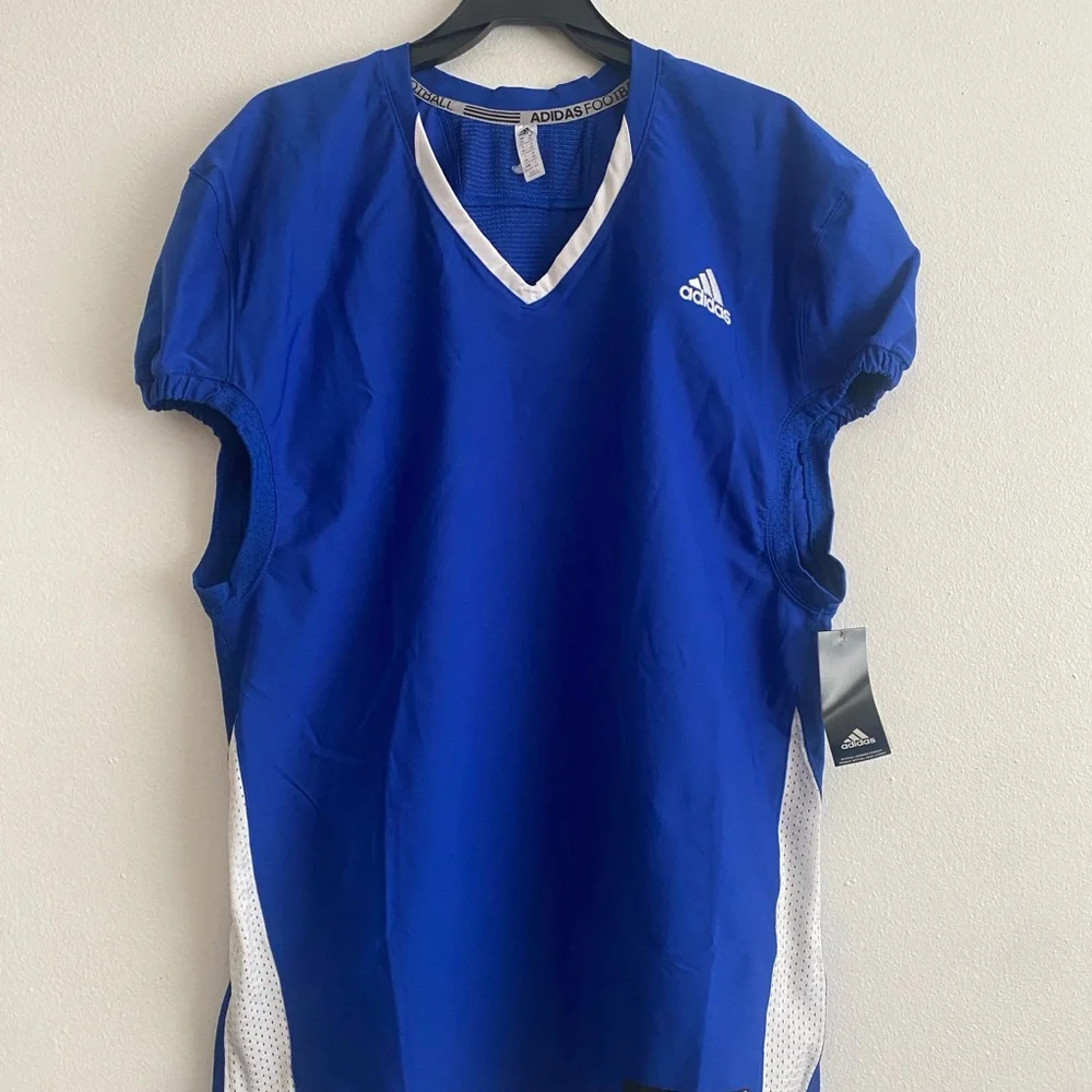 Adidas Plus Size 2XL Royal Blue‎ Football Practice Jersey